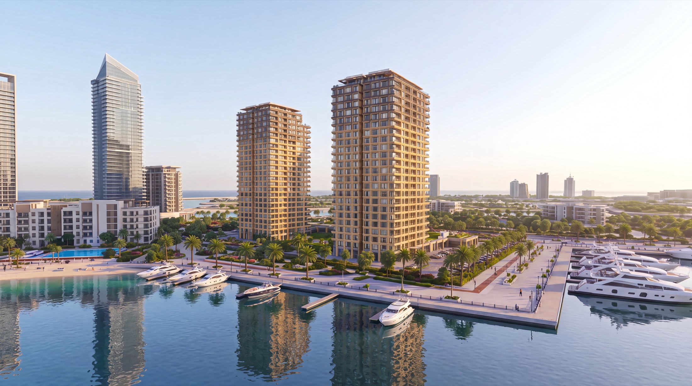 The marina